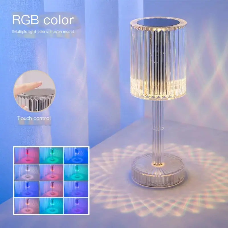 Minimalist RGB Remote-Controlled Desk Lamp for Gifting