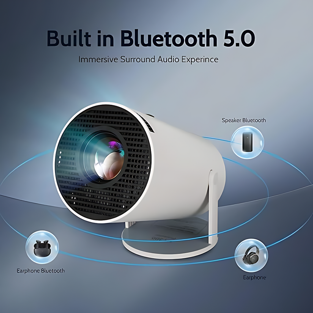 Portable Projector, Projector with Remote Control, Android Wifi Bluetooth