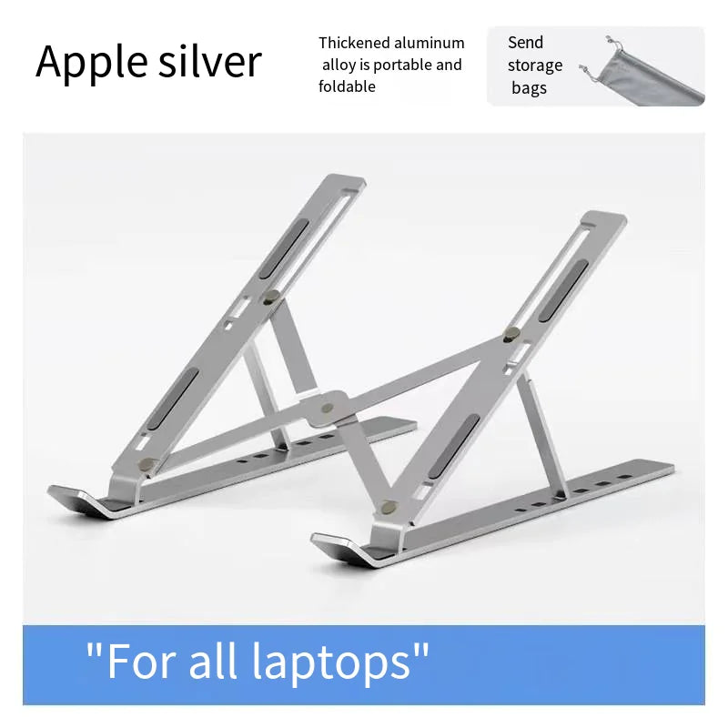 Folding Aluminum Laptop Stand for Desktop Use