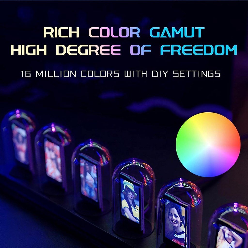 RGB Aluminum Alloy Clock with IPS Desktop Design