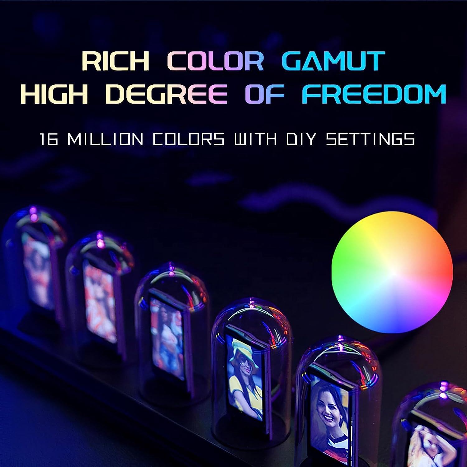 RGB Aluminum Alloy Clock with IPS Desktop Design