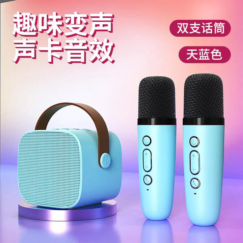 Portable Bluetooth Speaker with Microphone for KTV