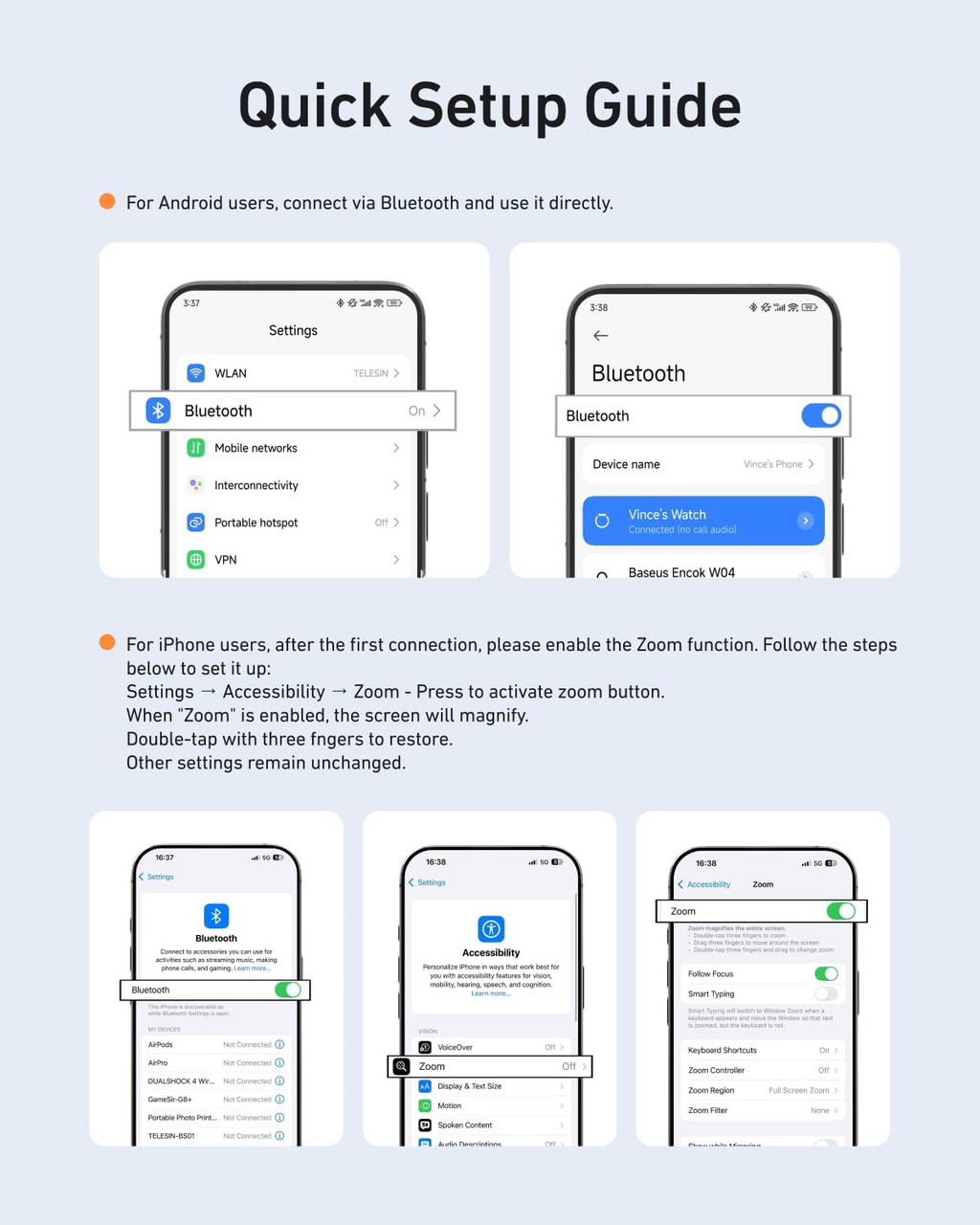 Magnetic Bluetooth Camera Grip