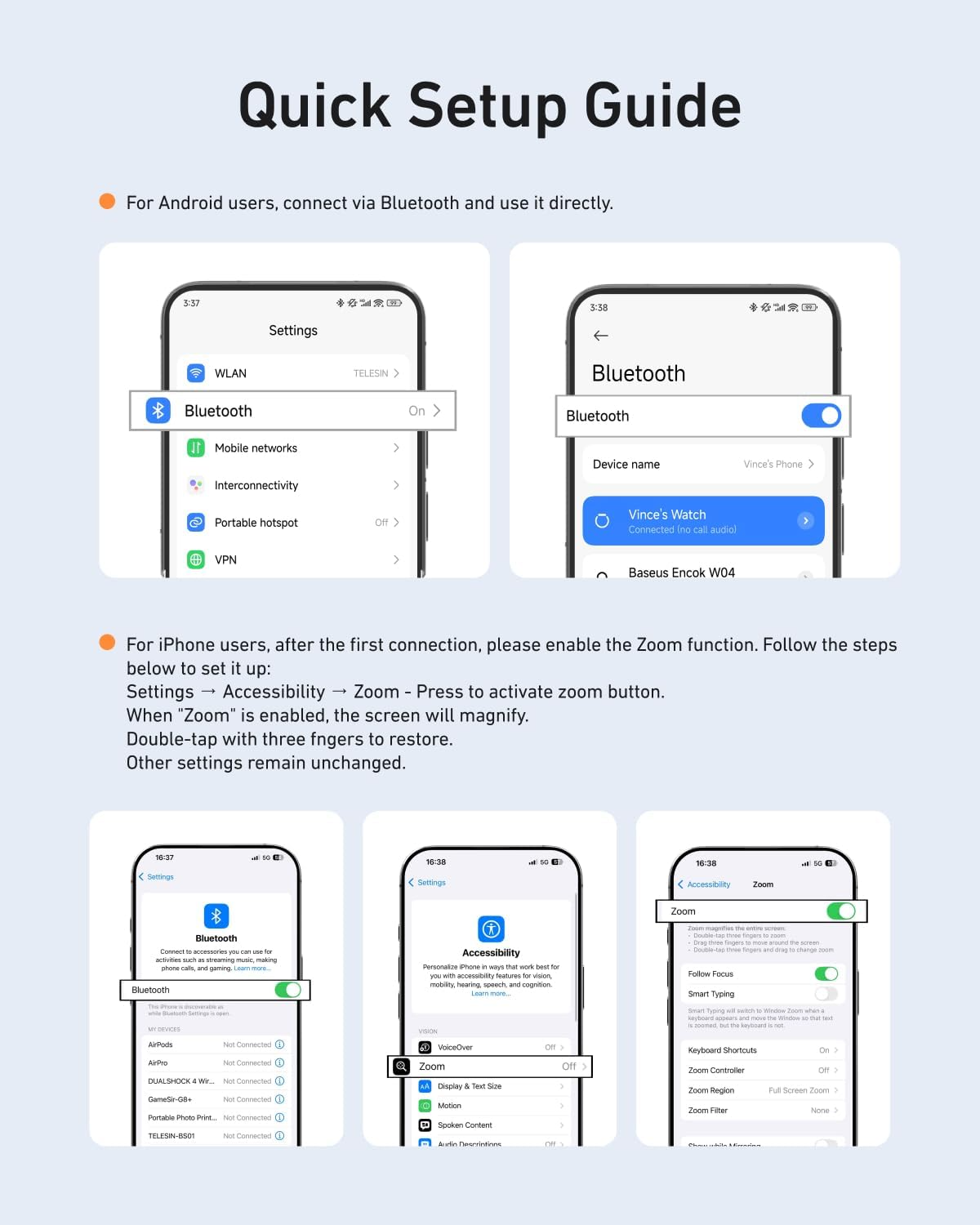 Magnetic Bluetooth Camera Grip