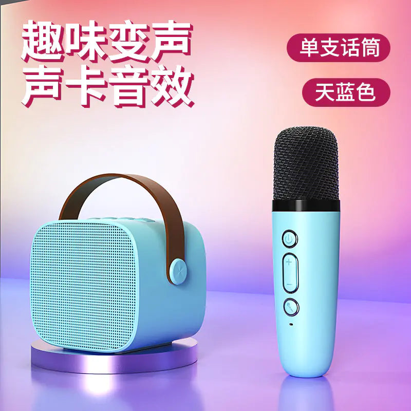 Portable Bluetooth Speaker with Microphone for KTV