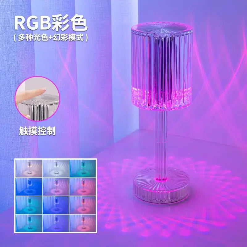 Minimalist RGB Remote-Controlled Desk Lamp for Gifting
