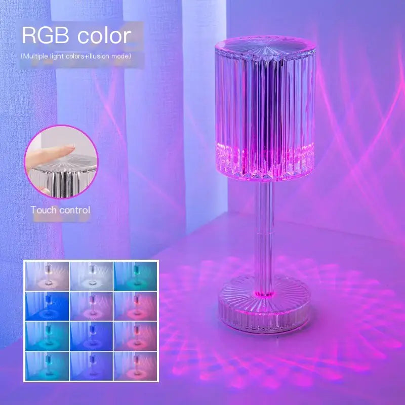 Minimalist RGB Remote-Controlled Desk Lamp for Gifting