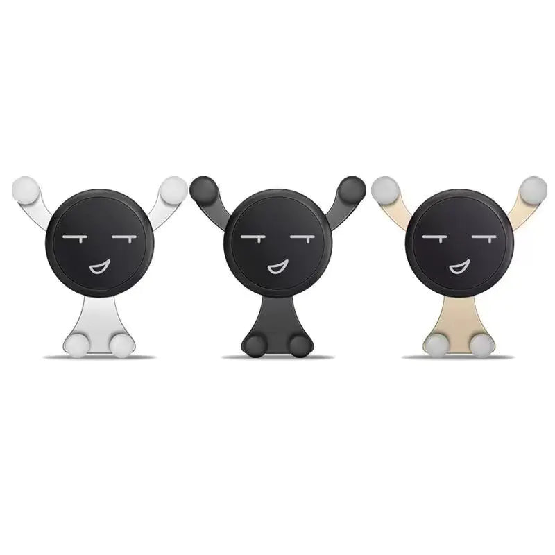 Gravity Phone Mount for Car with Smile Face Clip