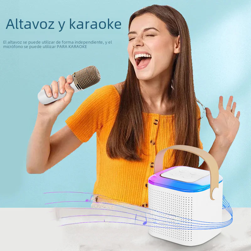 Portable Bluetooth Speaker with Microphone for KTV