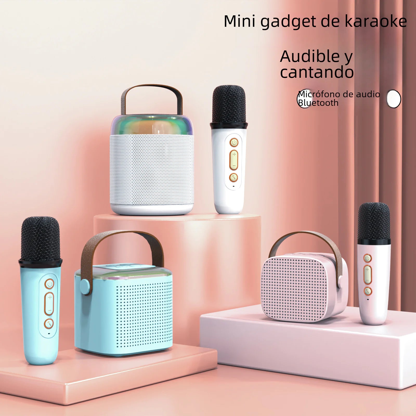 Portable Bluetooth Speaker with Microphone for KTV