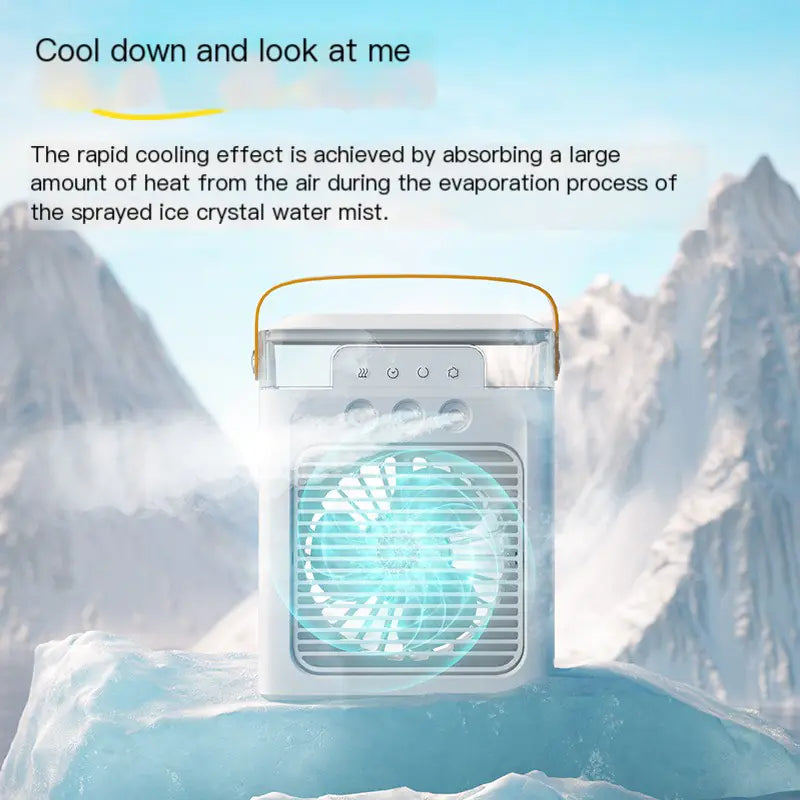 New 3-Hole USB Mist Fan with Night Light (Mini)