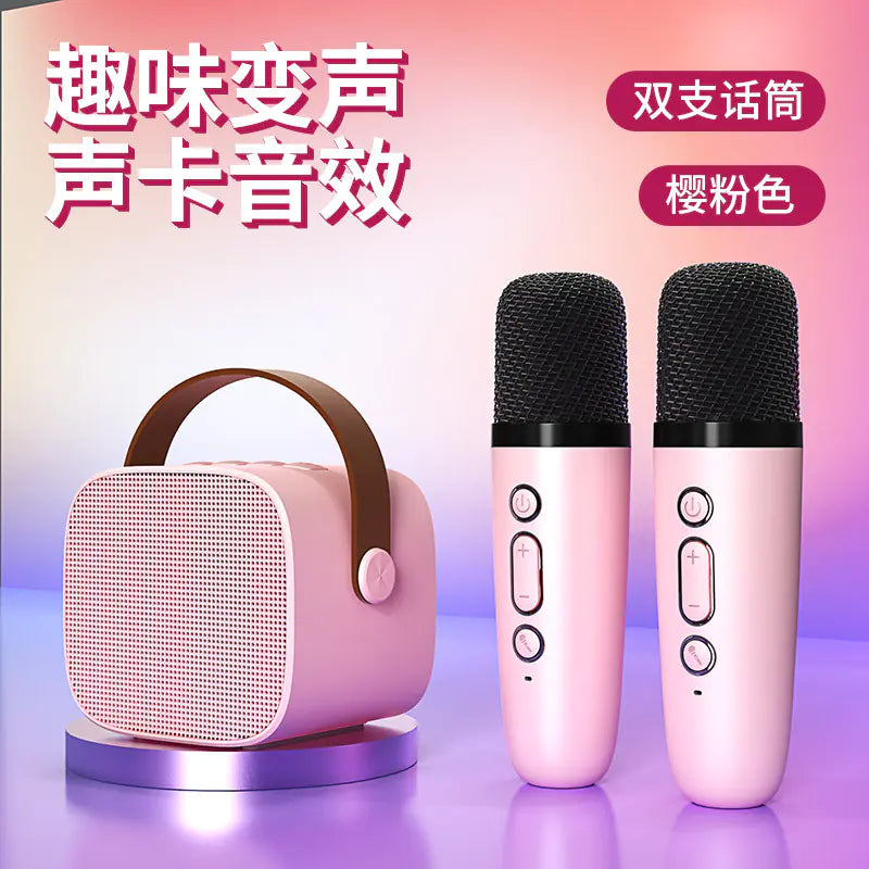 Portable Bluetooth Speaker with Microphone for KTV