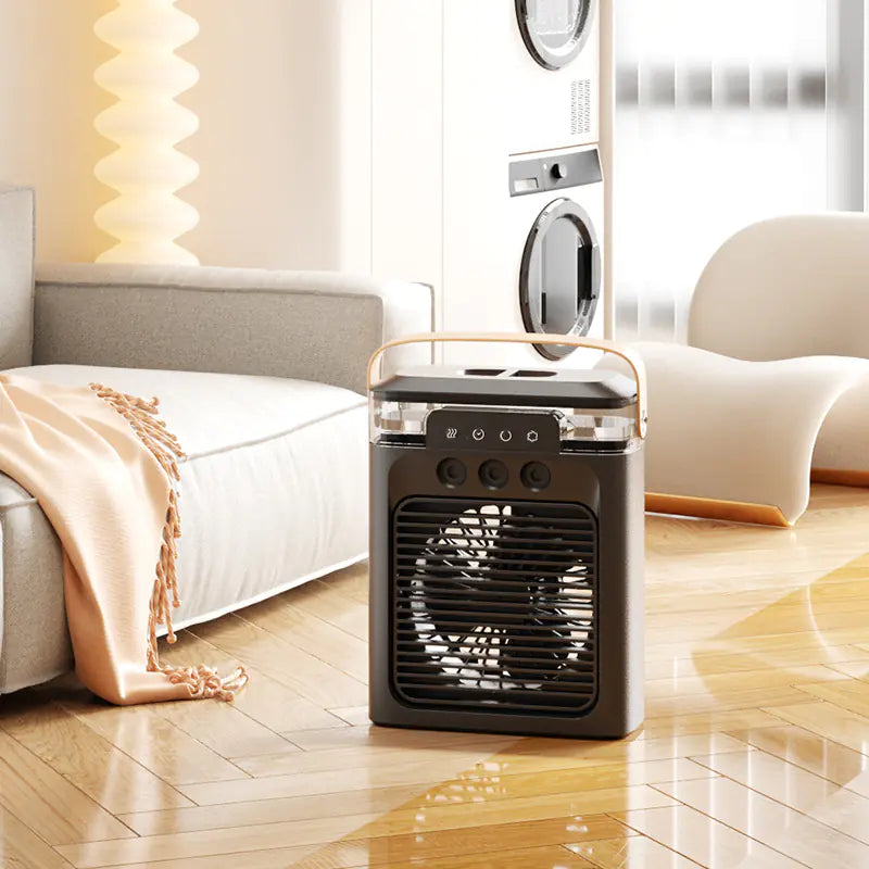 New 3-Hole USB Mist Fan with Night Light (Mini)